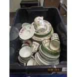 GROUP OF PART TEA SET WARES FLORAL CONTINENTAL STYLE