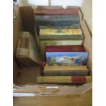 BOX ASSORTED HARDBACK BOOKS ETC