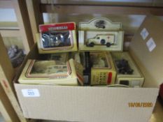 BOX OF BOXED CARS MAINLY DAYS GONE BY ETC