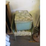 LLOYD LOOM STYLE DRESSING TABLE STOOL TOGETHER WITH A SIMILAR CHAIR