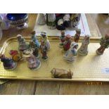 TRAY MINIATURE COLLECTORS FIGURES