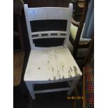 WHITE PAINTED CHAIR