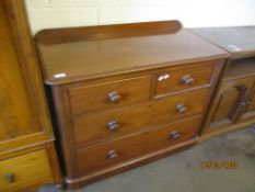 19TH CENTURY CHEST OF TWO SHORT OVER TWO LONG DRAWERS