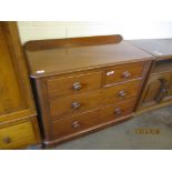 19TH CENTURY CHEST OF TWO SHORT OVER TWO LONG DRAWERS