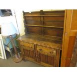 LOW REPRODUCTION OAK DRESSER WIDTH APPROX 122CM