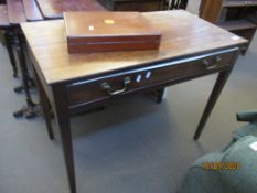 RECTANGUALR SIDE TABLE WITH DRAWER BENEATH LENGTH APPROX 92CM