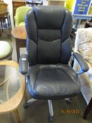 GOOD QUALITY LAETHER UPHOLSTERED EXECUTIVE OFFICE CHAIR