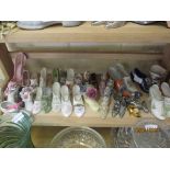 LARGE QTY OF MINIATURE CHINA SHOE ORNAMENTS