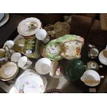 QTY MIXED CHINA WARES TO INCLUDE COMEMORATIVE TINS ETC