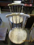 PAIR OF STICK BACK KITCHEN CHAIRS