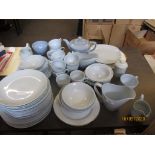 BLUE PART DINNER SERVICE SET