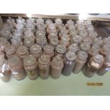 LARGE QTY OF VINTAGE CHEMIST JARS