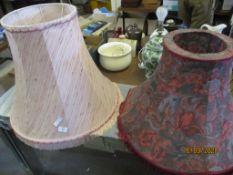 TWO VARIOUS LAMP SHADES