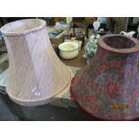 TWO VARIOUS LAMP SHADES