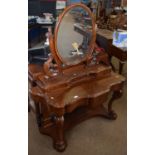 Victorian mahogany Duchess type dressing table, 1.19m wide