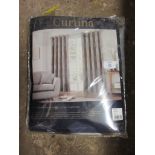 Bockman Eyelet Room Darkening Curtains, Panel Size: 168 W x 183 D cm, Colour: Graphite, RRP £58.99