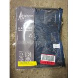 Vanhorne Ambiance Eyelet Curtains, Colour: Navy Blue, Panel Size: 168 W x 183 D cm, RRP £39.39