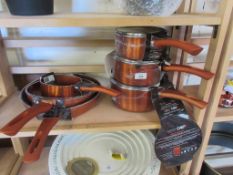 Abigale 5 Piece Copper Non Stick Pan and Pot Set, , RRP £45.99