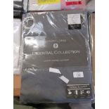 Strome Eyelet Blackout Thermal Curtains, Colour: Silver, Panel Size: 167 W x 137 D cm, RRP £26.7