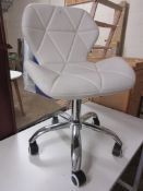 Reis Desk Chair, Upholstery Colour: White, RRP £50.99