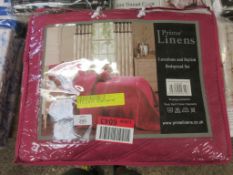 Abbate Bedspread Set, Colour: Plum, Size: King W240 x L240cm, RRP £25.4