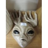 Roswell The Alien Plaque Wall Decor, , RRP £49.99