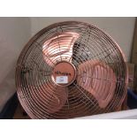 Metal High-Velocity Cold Air Circulator Box Fan, Colour/Finish: Copper Metal, Size: 46cm H x 46cm