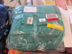 12 Piece Mallory Towel Set, Colour: Teal, RRP £29.99