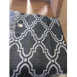 Kendal, Bailey black rug