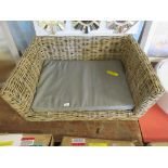 Zahir Luxury Rattan Dog Sofa, Size: Medium (77cm W x 57cm D), RRP £164.99