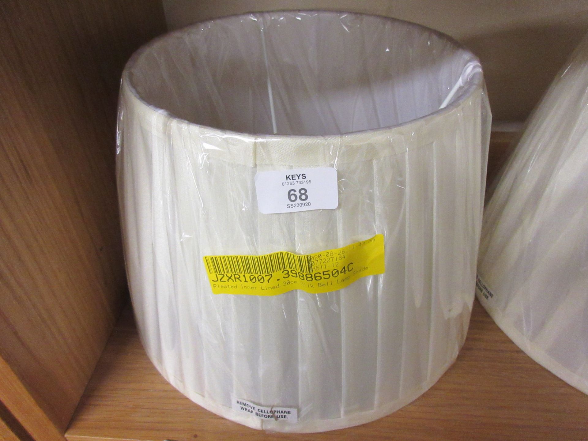 Pleated Inner Lined 30cm Silk Bell Lamp Shade, , RRP £21.99