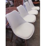 Noberto Upholstered Dining Chair, Colour: White, RRP £169.99