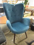 Engelman Armchair, Upholstery Colour: Blue, RRP £152.99