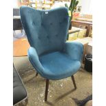 Engelman Armchair, Upholstery Colour: Blue, RRP £152.99