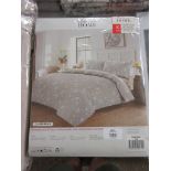 Garnes 300 TC Percale Duvet Cover Set, Size: King - 2 Standard Pillowcases, Colour: Beige, RRP £21.