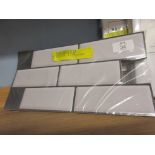 30cm x 15cm PVC Peel & Stick Subway Tile, Colour: White, RRP £30.99