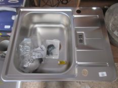 Caden 61.5 cm x 50 cm Kitchen Sink, , RRP £113.99