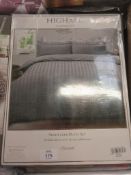 Sattler Duvet Cover Set, Colour: Charcoal, Size: Double, RRP £18.99