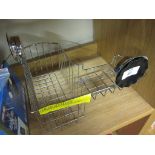 Super Suction Cup Removable L-Shape Shower Caddy Organizer, Kitchen Storage Basket With 2 Hooks.