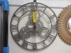 Fiora The Cog 50.8cm Wall Clock, Wall Clock Colour: Grey, RRP £75.99