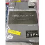 Mckee Palace Eyelet Blackout Thermal Curtains, Panel Size: 168 W X 183 D cm, Colour: Silver, RRP £