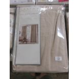 Koblowska Eyelet Room Darkening Curtains, Colour: Natural, Panel Size: Width 168cm x Drop 229cm, RRP