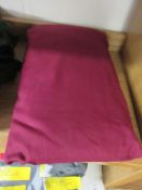 Block 144 Thread Count Valance, Bed Size: Double (4'6), Colour: Wine, RRP £13.99