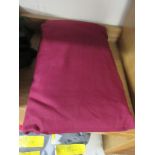 Block 144 Thread Count Valance, Bed Size: Double (4'6), Colour: Wine, RRP £13.99