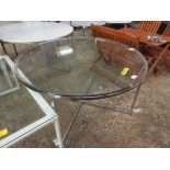 Leverette coffee table: colour chrome