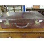 VINTAGE SUITCASE, 66CM WIDE