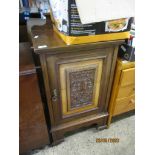 LATE 19TH CENTURY MAHOGANY INLAID BEDSIDE CABINET