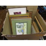 BOX OF VARIOUS PICTURES AND PRINTS