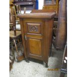 LATE 19TH CENTURY MAHOGANY BEDSIDE CABINET, 45CM WIDE