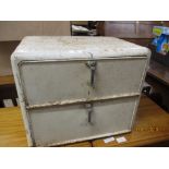 RETRO ENAMEL CAKE/BREAD BOX, 43CM WIDE